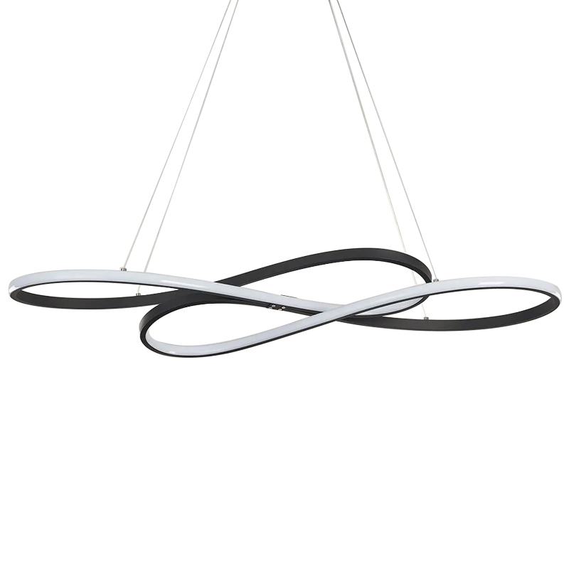 Светодиодная люстра в виде спирали Spiral Lighting Black Черный Светодиодная люстра в виде спирали Spiral Lighting Black Черный в Орле | Loft Concept