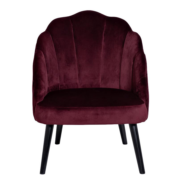Кресло FolioFlower Armchair burgundy Бургундский красный Черный в Орле | Loft Concept 