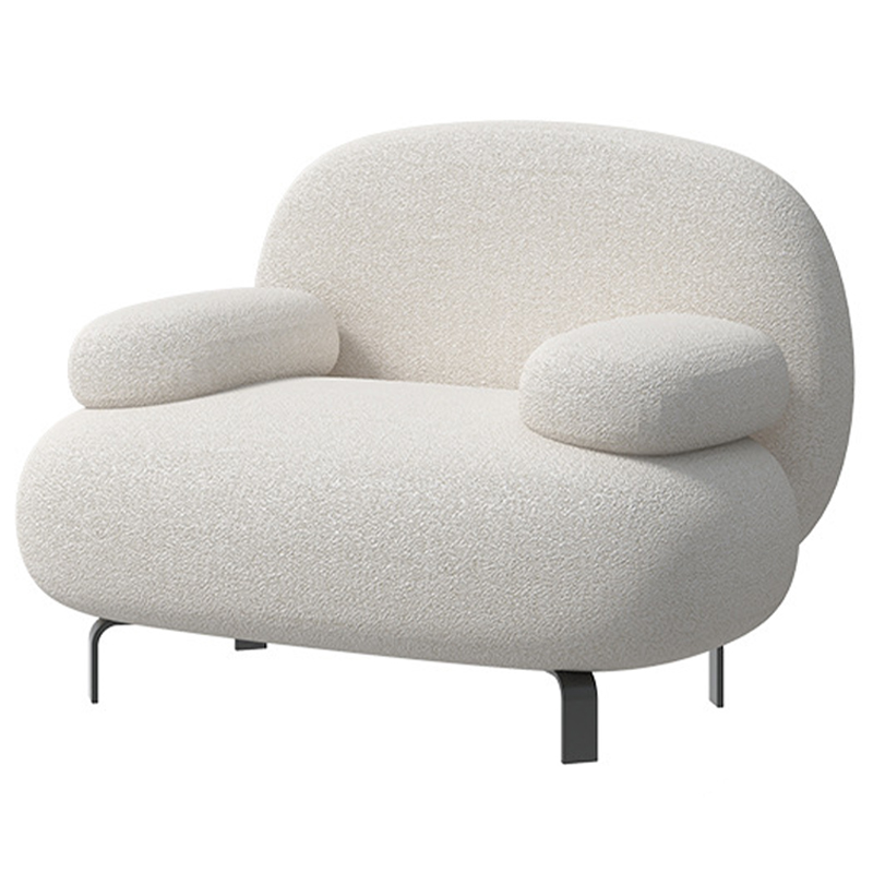 Кресло Lennox White Armchair Белый Черный Кресло Lennox White Armchair Белый Черный в Орле | Loft Concept