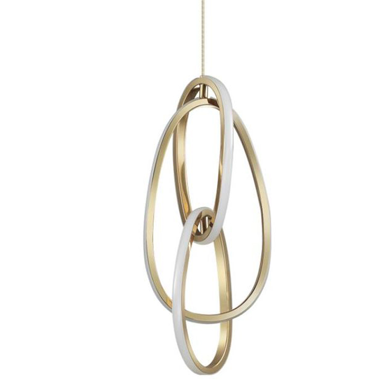Подвесной светильник 3 Chain Link Gold 42 Глянцевое золото Подвесной светильник 3 Chain Link Gold 42 Глянцевое золото в Орле | Loft Concept