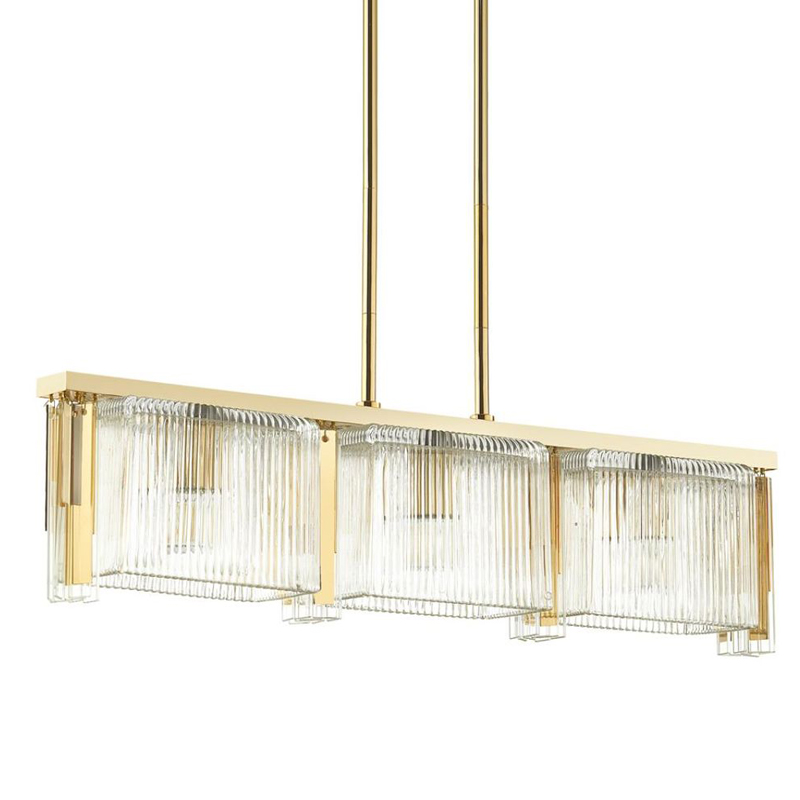 Люстра Madelen Gold Linear Chandelier Глянцевое золото Прозрачный (Transparent) Люстра Madelen Gold Linear Chandelier Глянцевое золото Прозрачный (Transparent) в Орле | Loft Concept