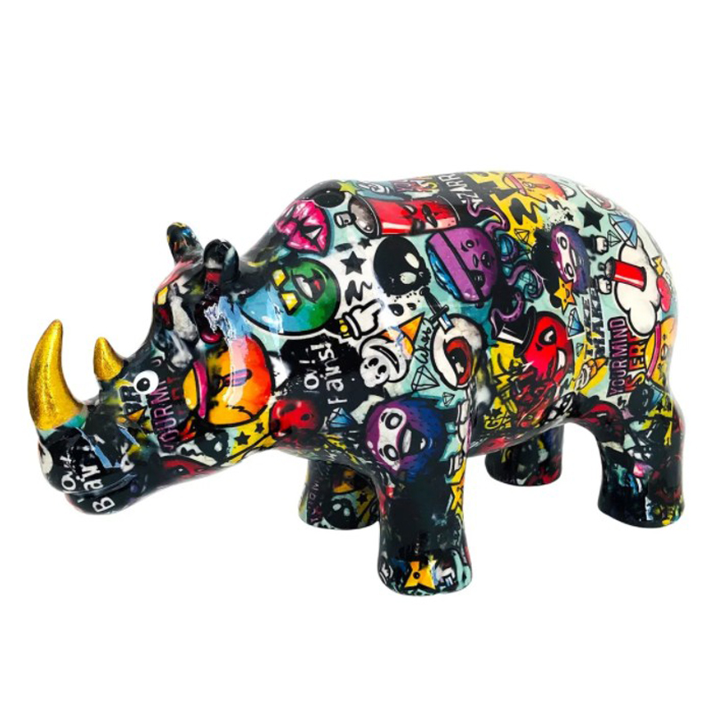 Статуэтка Graffiti Rhinoceros Мульти Статуэтка Graffiti Rhinoceros Мульти в Орле | Loft Concept