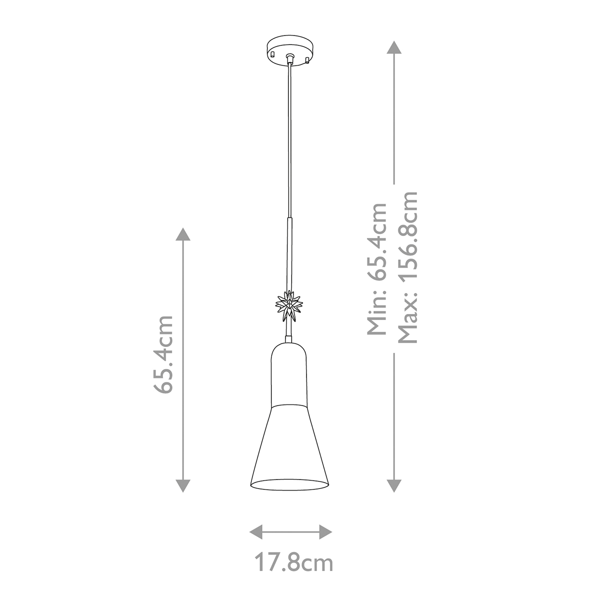  Подвесной светильник черного матового цвета с конусным плафоном 65 см Elstead Lighting в Орле