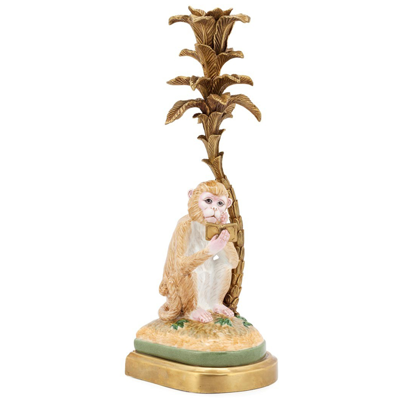 Подсвечник CANDLEHOLDER MONKEY ATLANTIDE L Бежевый Бронза в Орле | Loft Concept 