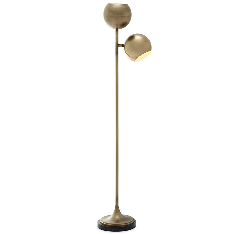 Торшер Eichholtz Floor Lamp Compton Brass Латунь Черный Торшер Eichholtz Floor Lamp Compton Brass Латунь Черный в Орле | Loft Concept