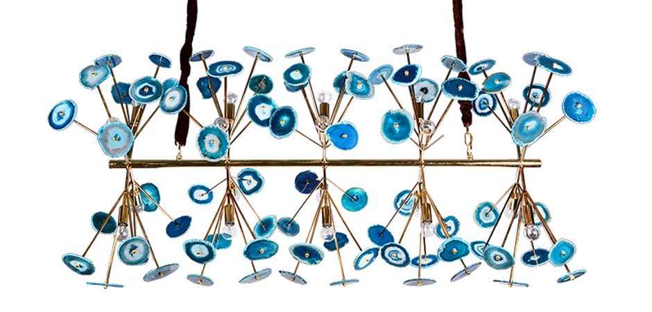 Люстра Agate Burst Chandelier Blue Line Люстра Agate Burst Chandelier Blue Line - Loft-Concept в Орле