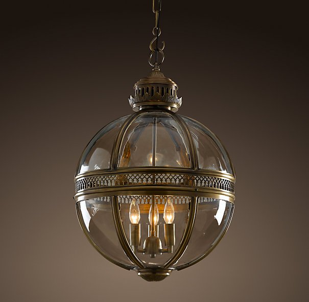 Люстра Sphere Old Roman Chandelier Латунь Античная полированная в Орле | Loft Concept 