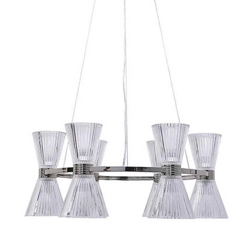 Люстра Glass Horn Light matt nickel 65 Прозрачное Стекло Никель Сатин Люстра Glass Horn Light matt nickel 65 Прозрачное Стекло Никель Сатин в Орле | Loft Concept