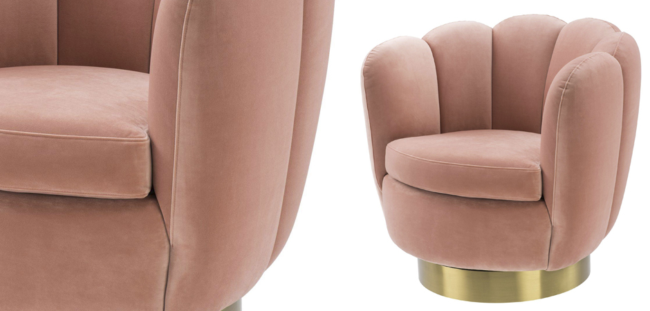 Кресло Eichholtz Swivel Chair Mirage nude Кресло Eichholtz Swivel Chair Mirage nude - Loft-Concept в Орле
