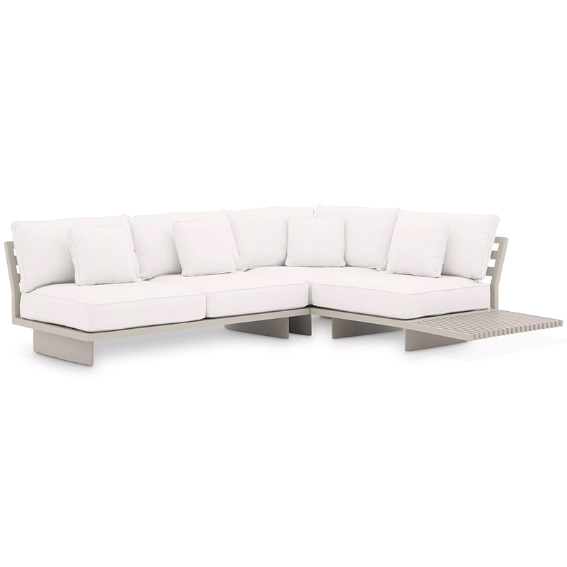 Модульный диван Eichholtz Sofa Royal Palm Белый Бежевый Белый Бежевый в Орле | Loft Concept 
