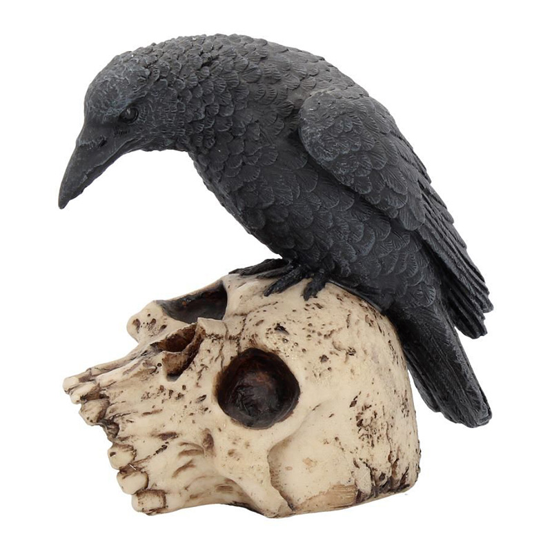 Статуэтка Black Raven Черный Бежево-серый Статуэтка Black Raven Черный Бежево-серый в Орле | Loft Concept