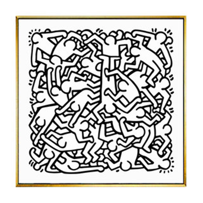 Постер Keith Haring 27 Черно-белый Постер Keith Haring 27 Черно-белый в Орле | Loft Concept