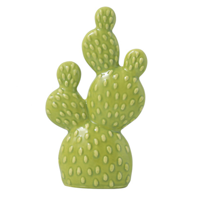 Статуэтка Flat Cactus Салатовый Статуэтка Flat Cactus Салатовый в Орле | Loft Concept
