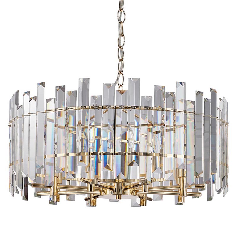 Люстра Langley Chandelier gold 60 Золотой Прозрачный Люстра Langley Chandelier gold 60 Золотой Прозрачный в Орле | Loft Concept