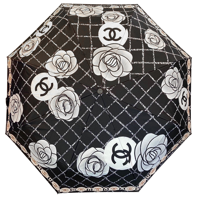 Зонт раскладной CHANEL дизайн 004 Черный цвет Черно-белый Зонт раскладной CHANEL дизайн 004 Черный цвет Черно-белый в Орле | Loft Concept