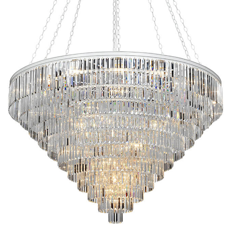 Большая Многоярусная люстра ODEON CLEAR GLASS 11-TIER диаметр 160 см Белый Большая Многоярусная люстра ODEON CLEAR GLASS 11-TIER диаметр 160 см Белый в Орле | Loft Concept