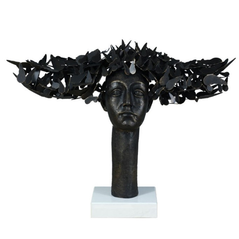 Статуэтка Butterflies on the Head Золотой Черный Статуэтка Butterflies on the Head Золотой Черный в Орле | Loft Concept