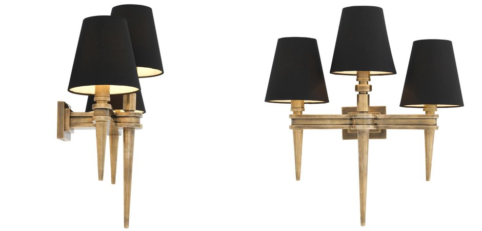 Бра Wall Lamp Waterloo Triple Brass Бра Wall Lamp Waterloo Triple Brass - Loft-Concept в Орле
