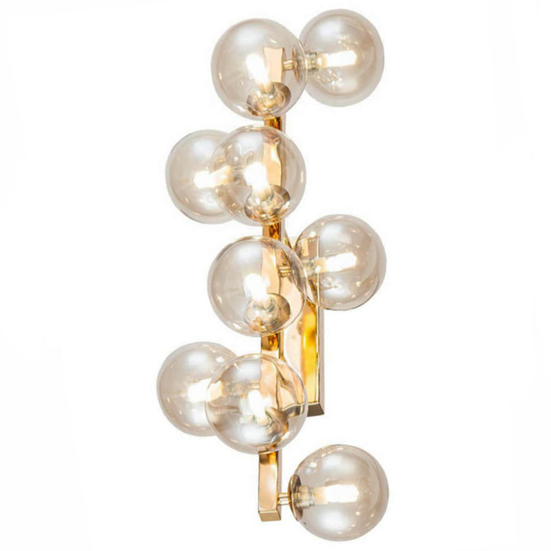 Бра Berries Chandelier Amber 9 Глянцевое золото Янтарь (Amber) Бра Berries Chandelier Amber 9 Глянцевое золото Янтарь (Amber) в Орле | Loft Concept