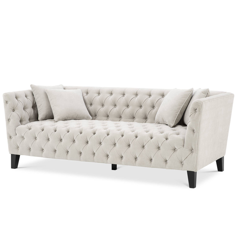 Диван Eichholtz Sofa Jason Песочный Черный Диван Eichholtz Sofa Jason Песочный Черный в Орле | Loft Concept