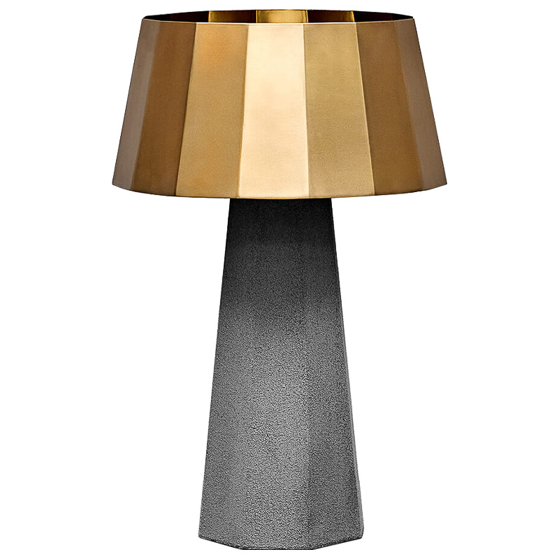 Настольная лампа Noe Concrete table lamp Серый Золотой Настольная лампа Noe Concrete table lamp Серый Золотой в Орле | Loft Concept