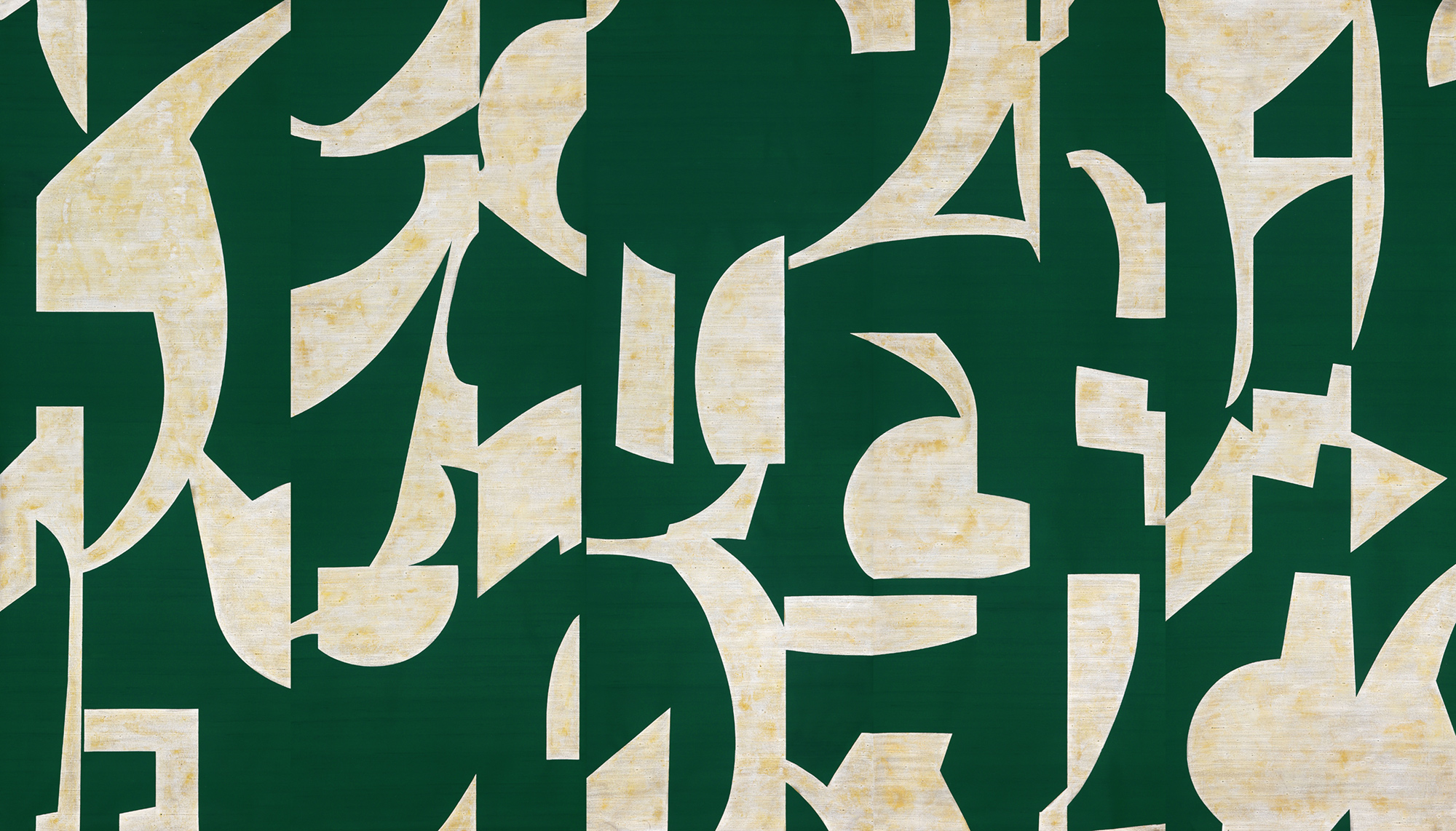 Обои ручная роспись в стиле Арт-деко Symphony Original colourway on Jade silk dupion Обои ручная роспись в стиле Арт-деко Symphony Original colourway on Jade silk dupion - постер Loft-Concept в Орле