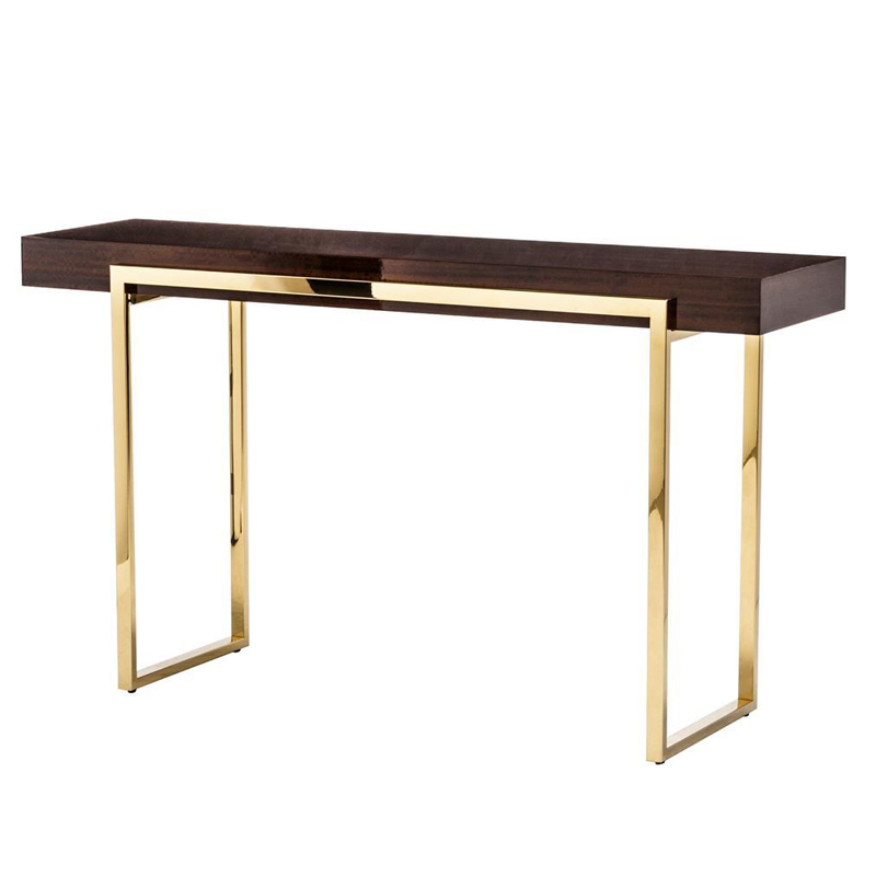 Консоль Conval Console Глянцевое золото Коричневый Консоль Conval Console Глянцевое золото Коричневый в Орле | Loft Concept