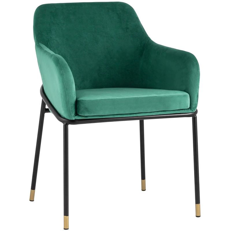 Стул Sandra Chair Зеленый Велюр Зеленый Черный Стул Sandra Chair Зеленый Велюр Зеленый Черный в Орле | Loft Concept