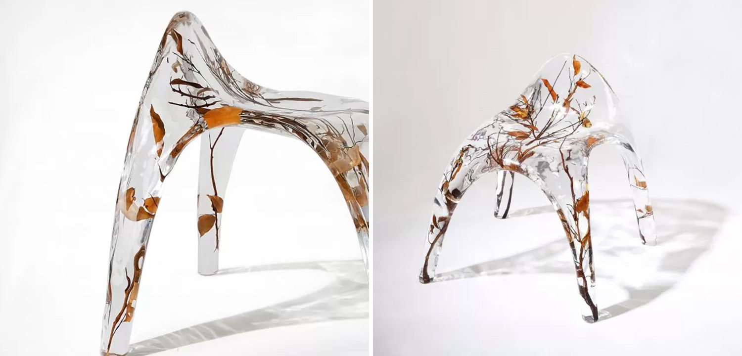 Табурет из Прозрачного акрила Lahti Waterfall - фото