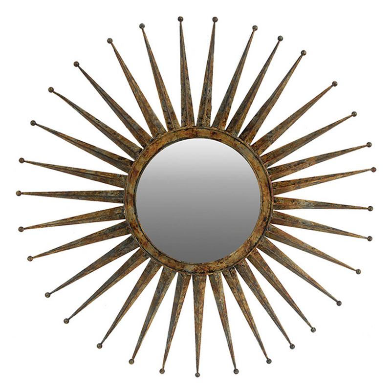 Зеркало-солнце Matahari Mirror Винтажное Темное Золото Зеркало-солнце Matahari Mirror Винтажное Темное Золото в Орле | Loft Concept