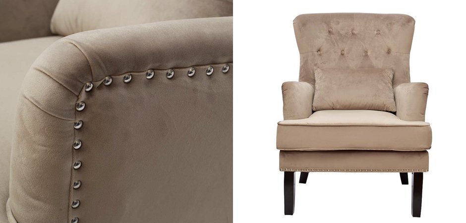 Кресло Stony Brook Chair Beige Кресло Stony Brook Chair Beige - Loft-Concept в Орле