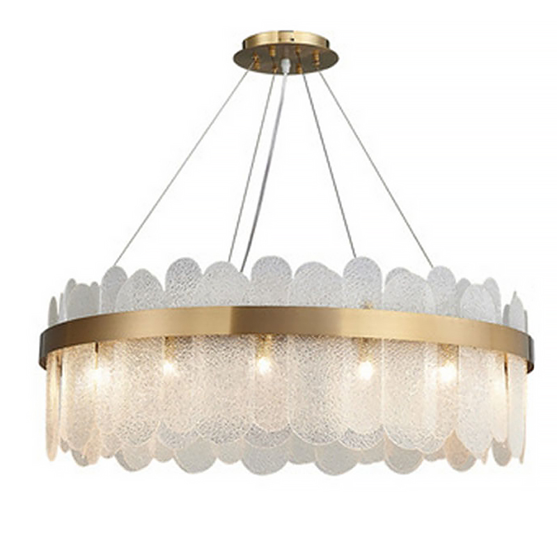Люстра Blount Chandelier Raised Латунь Прозрачный в Орле | Loft Concept 