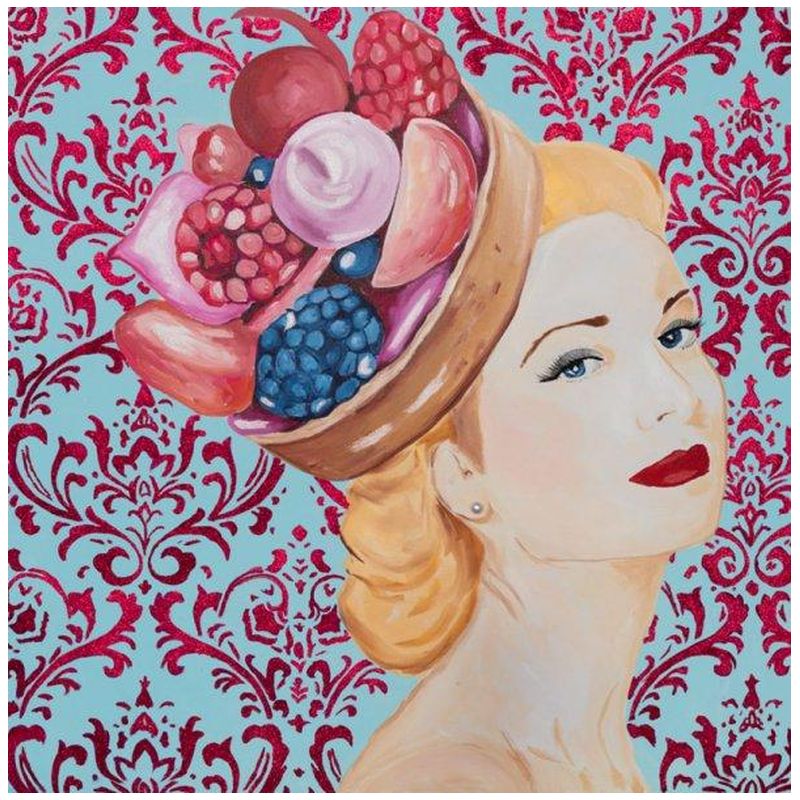 Картина Grace Kelly with Berry Tart Headdress and Damask Background Мульти Картина Grace Kelly with Berry Tart Headdress and Damask Background Мульти в Орле | Loft Concept
