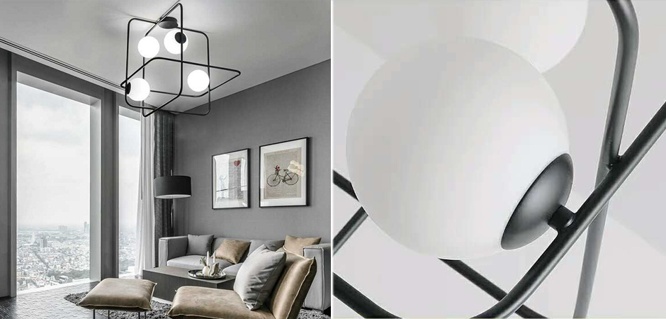 Люстра Broken Squares Balls Black Люстра Broken Squares Balls Black - Loft-Concept в Орле