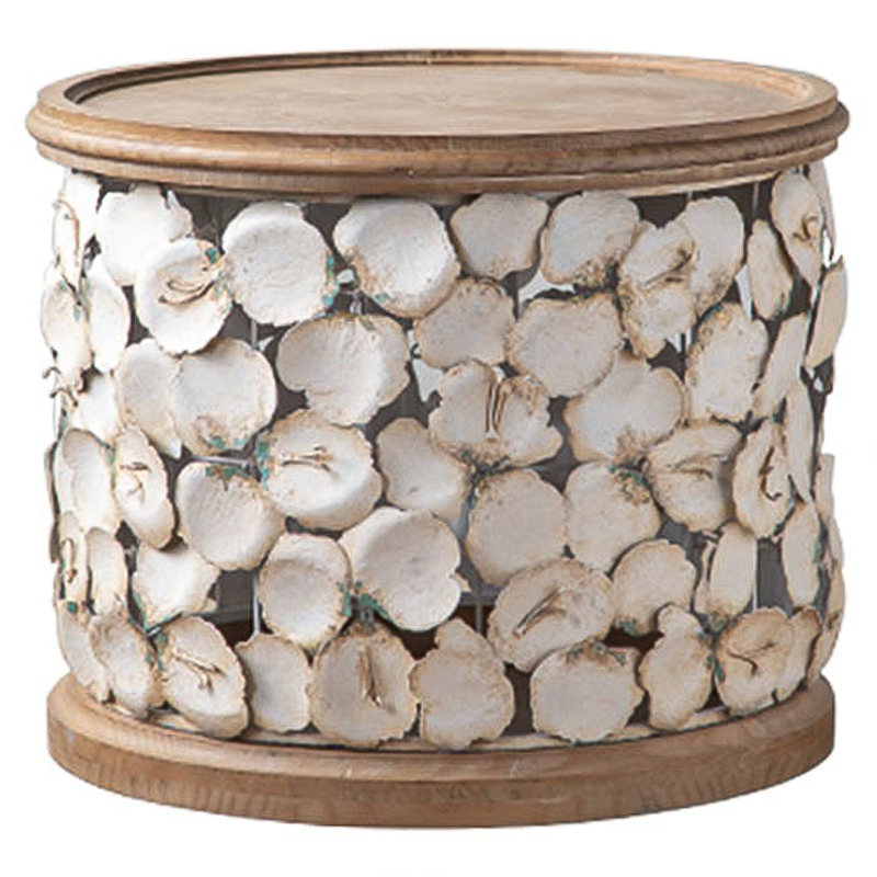 Кофейный стол Metal Petals Coffee Table 66 Бежевый Древесина в Орле | Loft Concept 