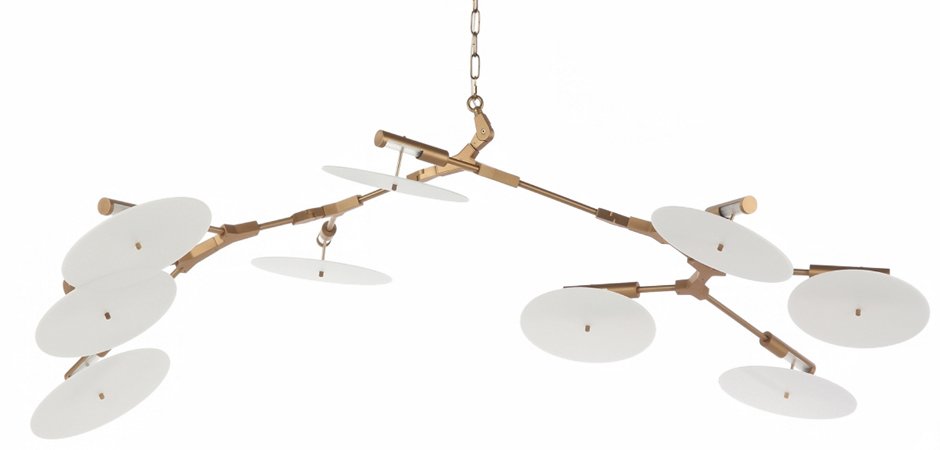 Люстра White Disc 9 ламп Люстра White Disc 9 ламп - Loft-Concept в Орле