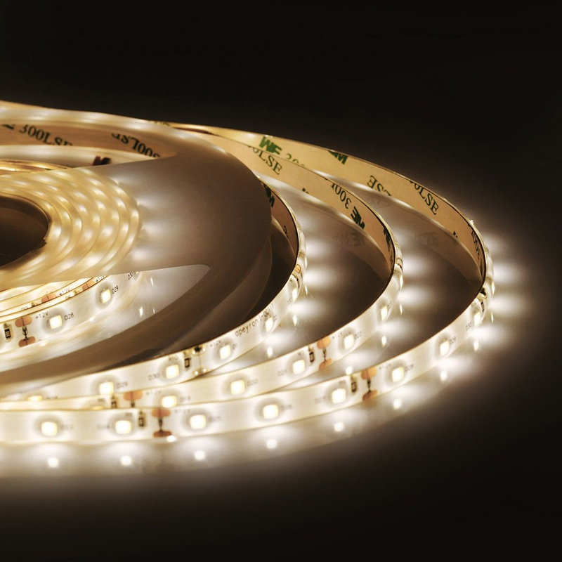 Светодиодная влагозащищенная лента 4,8W/m 60LED/m 3528SMD теплый белый Белый Светодиодная влагозащищенная лента 4,8W/m 60LED/m 3528SMD теплый белый Белый в Орле | Loft Concept