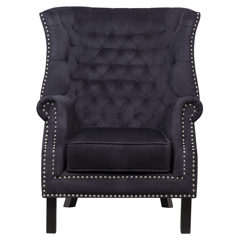 Кресло Charlie Armchair black velour Черный в Орле | Loft Concept 