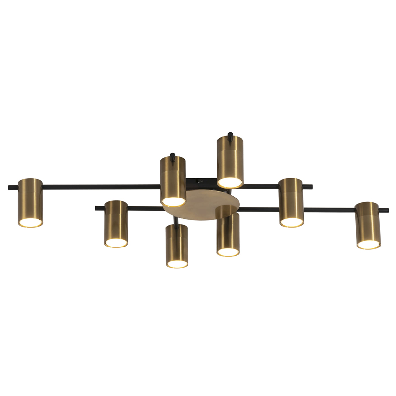 Потолочный светильник Tribes Chandelier Gold Черный Золотой в Орле | Loft Concept 