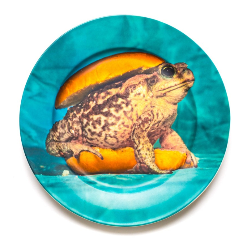 Тарелка Seletti Porcelain Plate Toad Бирюзовый Тарелка Seletti Porcelain Plate Toad Бирюзовый в Орле | Loft Concept