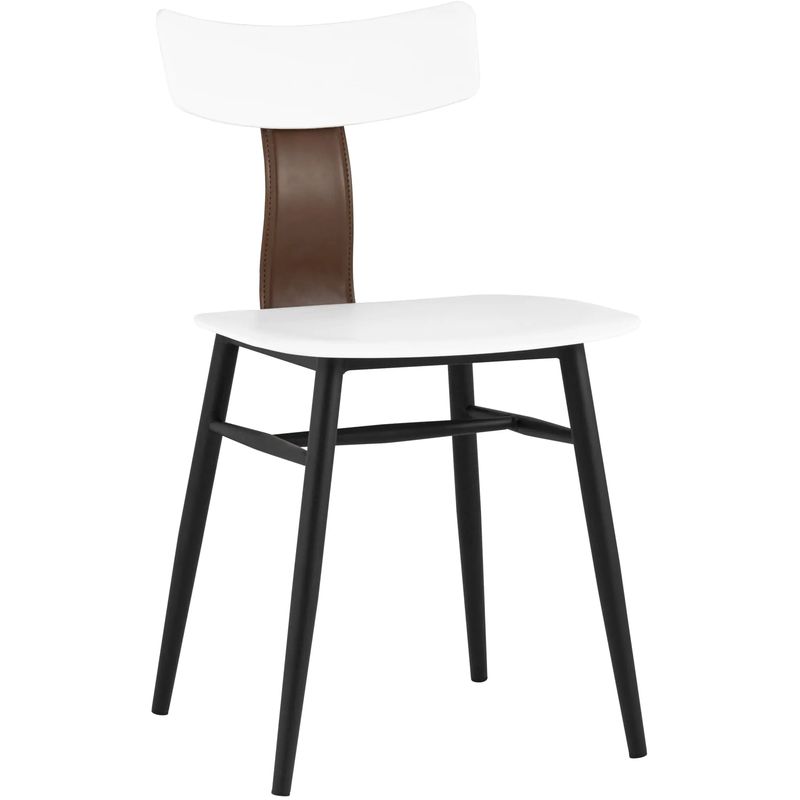 Стул ANT White Eco-Leather набор Белый Коричневый Черный Стул ANT White Eco-Leather набор Белый Коричневый Черный в Орле | Loft Concept