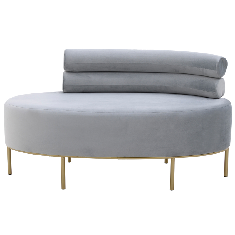 Кушетка Fening Lounge Gray Светло-серый Золотой Кушетка Fening Lounge Gray Светло-серый Золотой в Орле | Loft Concept