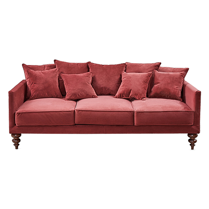 Диван Graceful Details Sofa Crimson Коричневый Малиновый (Crimson) в Орле | Loft Concept 
