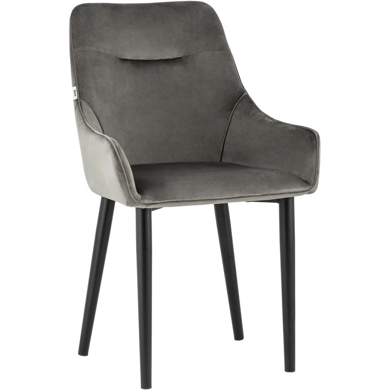 Стул Joan Chair Велюр Графит Графит Черный Стул Joan Chair Велюр Графит Графит Черный в Орле | Loft Concept