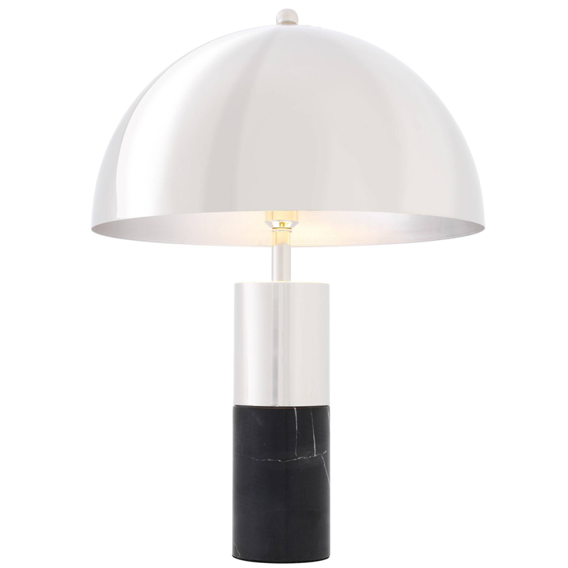 Настольная лампа Eichholtz Table Lamp Flair nickel Никель Черный Настольная лампа Eichholtz Table Lamp Flair nickel Никель Черный в Орле | Loft Concept