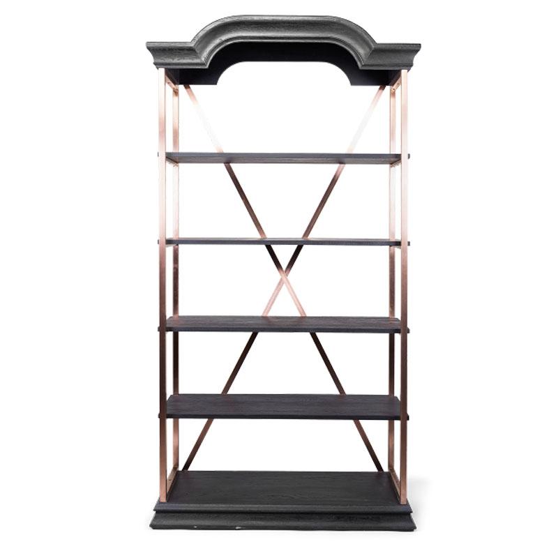 Стеллаж Everild Rack Бронза Черный Стеллаж Everild Rack Бронза Черный в Орле | Loft Concept