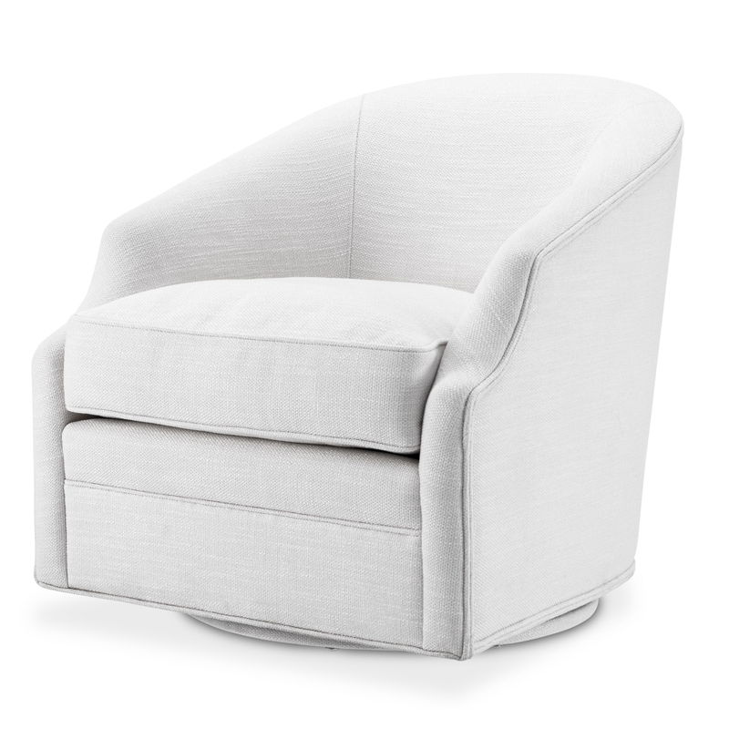 Кресло Eichholtz Swivel Chair Gustav Белый Кресло Eichholtz Swivel Chair Gustav Белый в Орле | Loft Concept