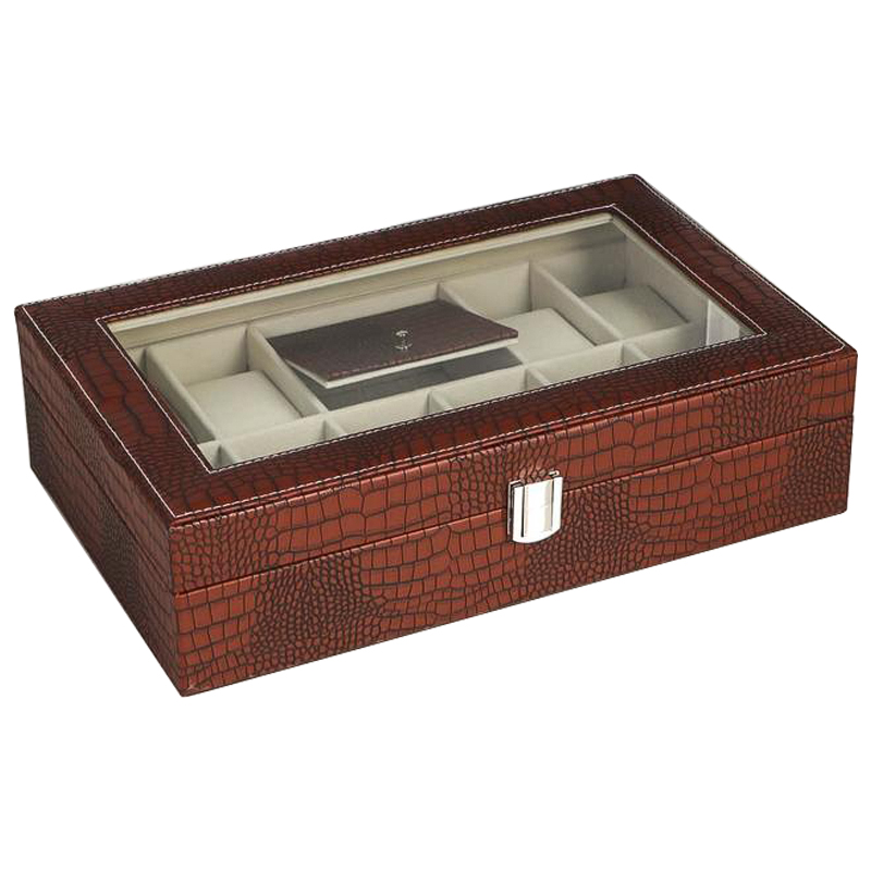 Шкатулка для часов Eyre Watch Box Коричневый Бежевый Шкатулка для часов Eyre Watch Box Коричневый Бежевый в Орле | Loft Concept
