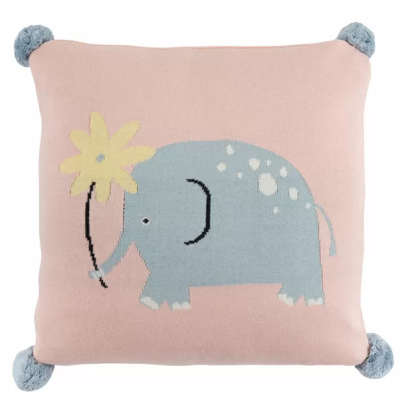 Подушка с помпонами Blue Elephant Мульти Подушка с помпонами Blue Elephant Мульти в Орле | Loft Concept