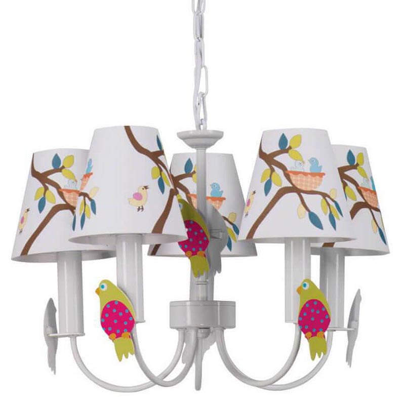 Люстра Сolored Nestlings Chandelier Мульти Белый Люстра Сolored Nestlings Chandelier Мульти Белый в Орле | Loft Concept